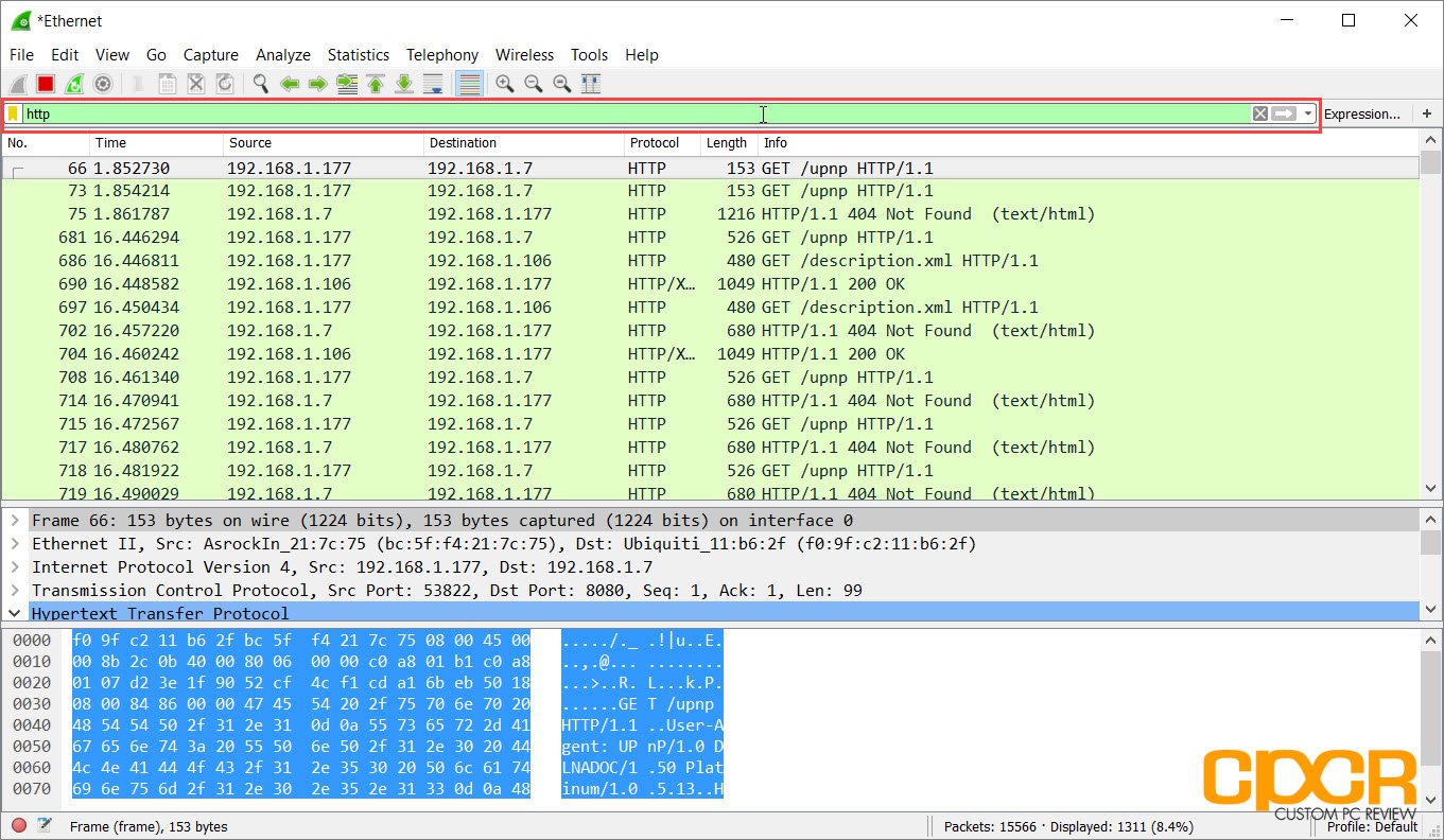 wireshark filter by ip and port